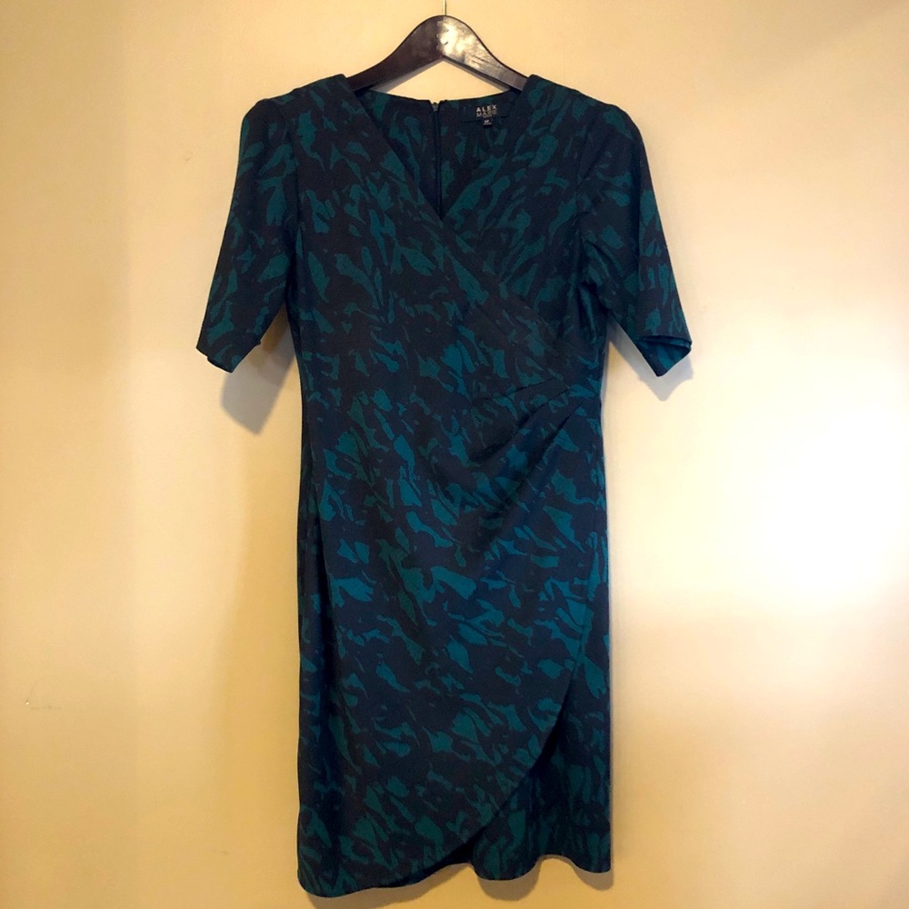 Alex Marie Teal and Black Dress